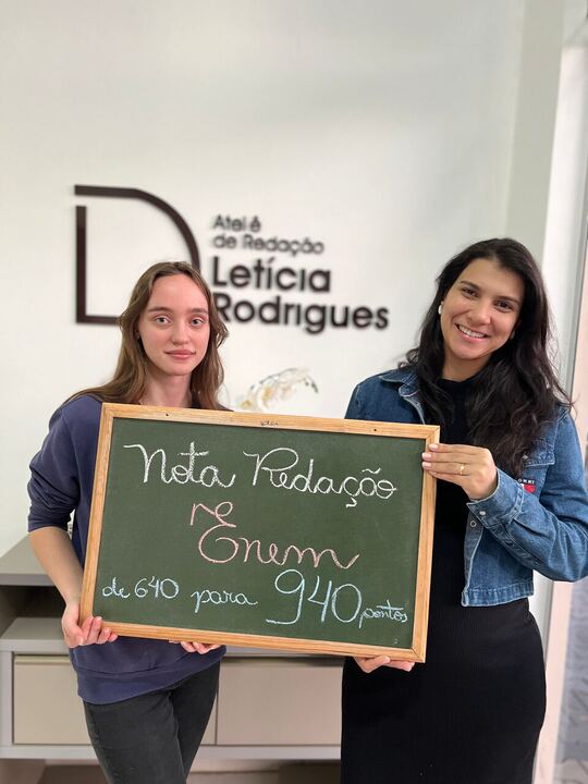 Aluna aprovada Gabriel com nota 940 na redação do ENEM